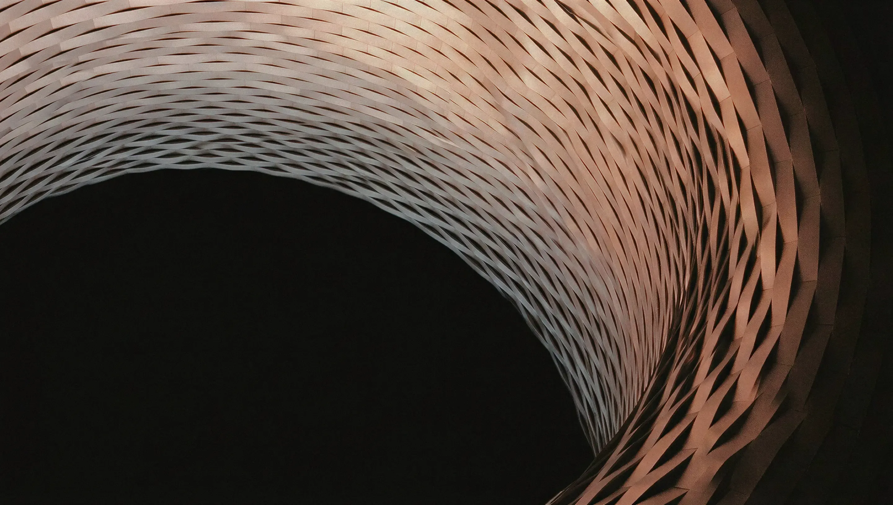 Close-up of copper magnet wire windings