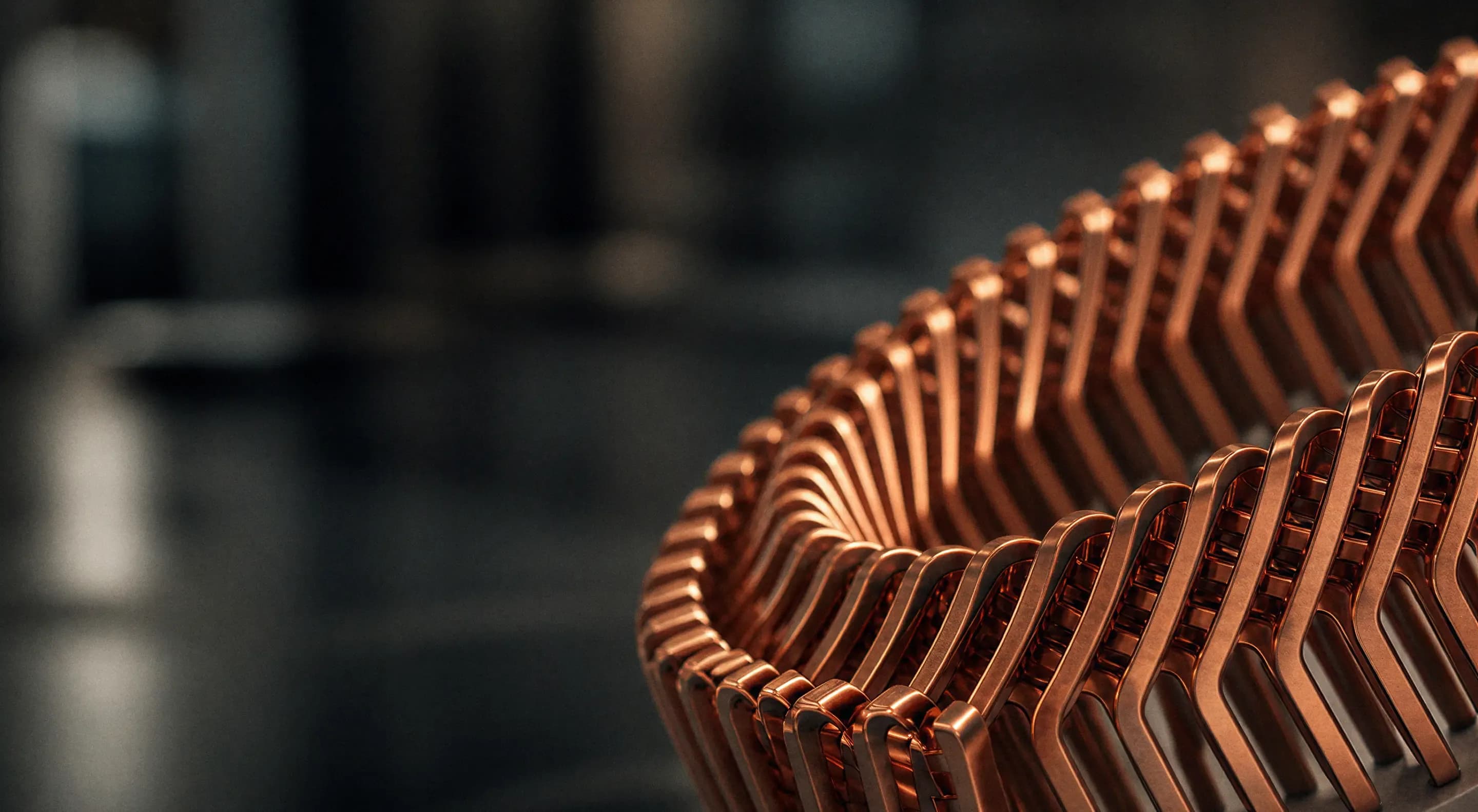 Spool of copper magnet wire